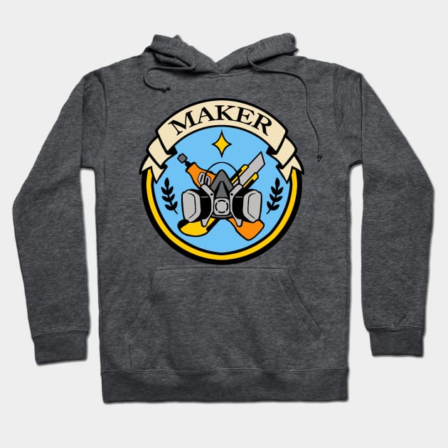 Maker Costumer Badge of Honor Hoodie by aimeekitty